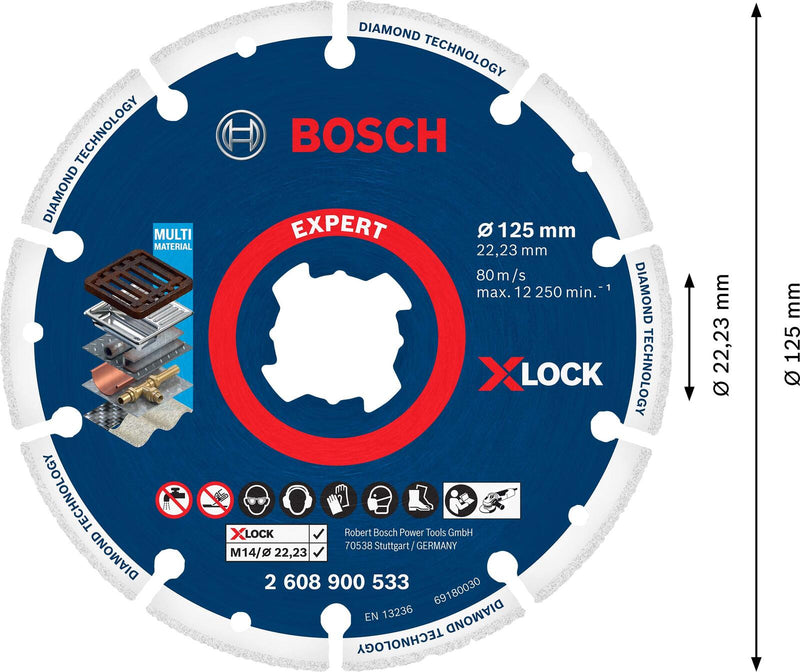 BOSCH Trennscheibe EXPERT Diamond Metal Wheel X-LOCK