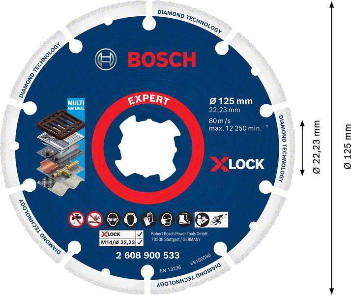 BOSCH Trennscheibe EXPERT Diamond Metal Wheel X-LOCK