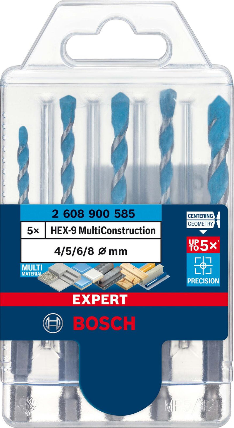 BOSCH Bohrer-Set EXPERT HEX-9 5-teilig