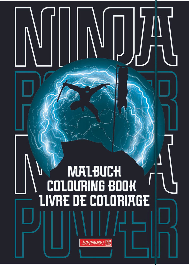 BRUNNEN Malbuch Ninja