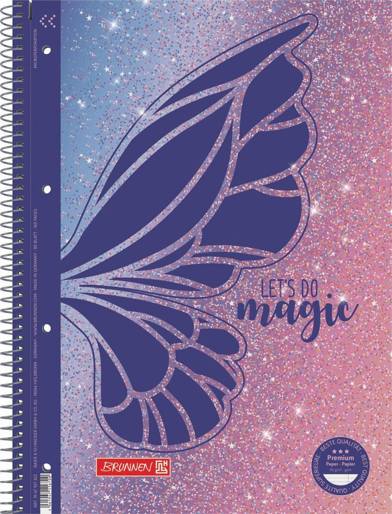 Brunnen Collegeblock Butterfly A4 LIN 27