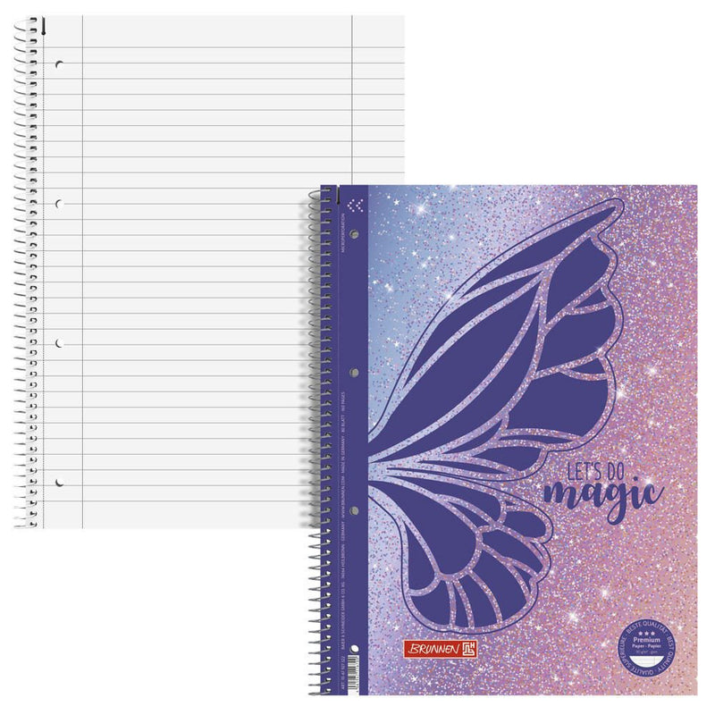 Brunnen Collegeblock Butterfly A4 LIN 27