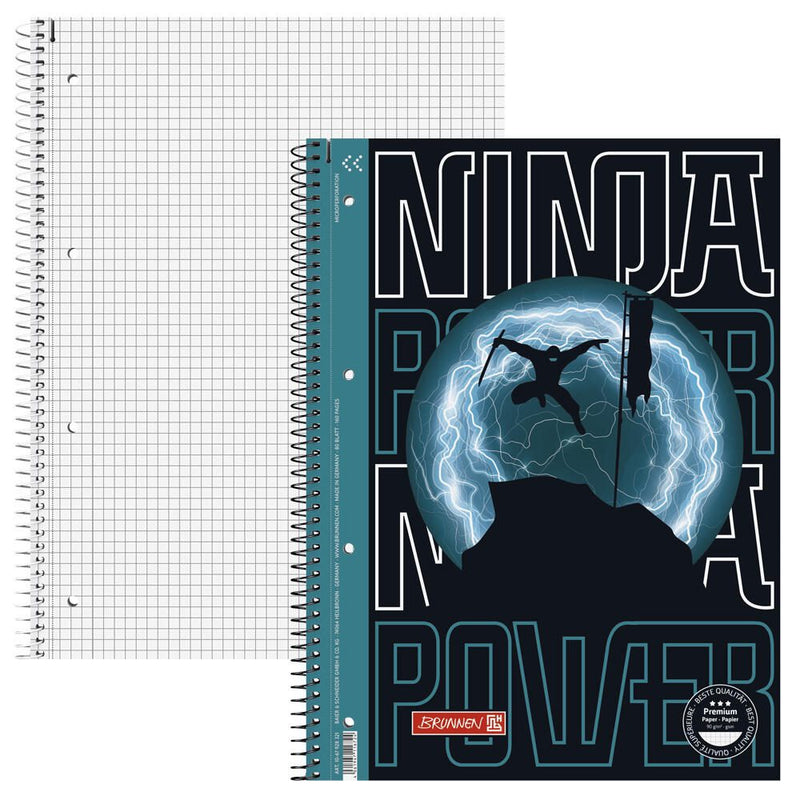 Brunnen Collegeblock Ninja Power A4 LIN 28