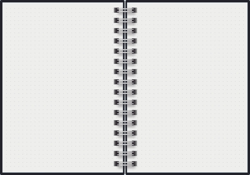 BRUNNEN Premium Wire Notizbuch DIN A5 punktkariert dunkelgrün