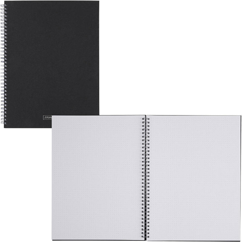BRUNNEN Premium Wire Notizbuch DIN A4 punktkariert schwarz