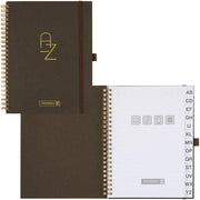 BRUNNEN Adressbuch chocolate