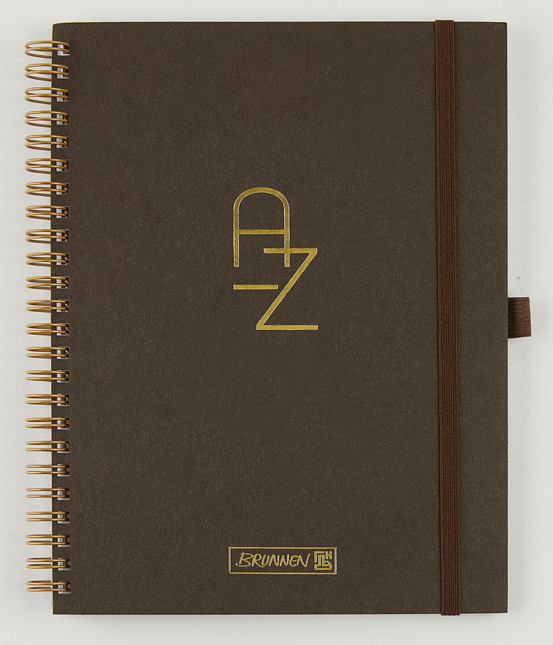 BRUNNEN Adressbuch chocolate