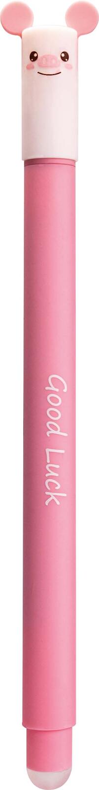 EBERHARD FABER Animal Erase it! Schwein Gelschreiber 0.7 mm, Schreibfarbe: Blau