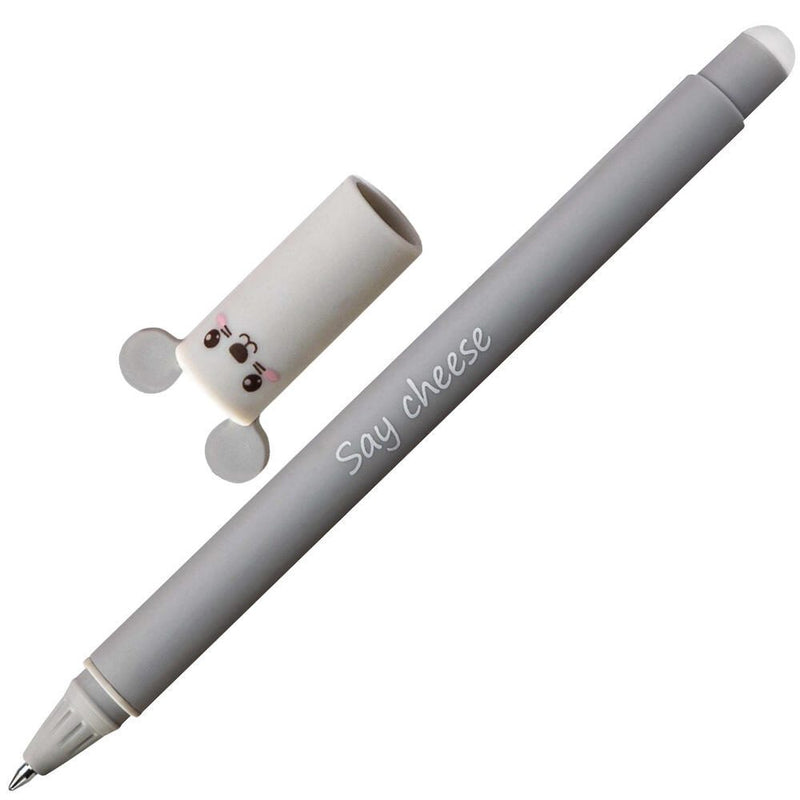 EBERHARD FABER Animal Erase it! Maus Gelschreiber 0.7 mm, Schreibfarbe: Blau