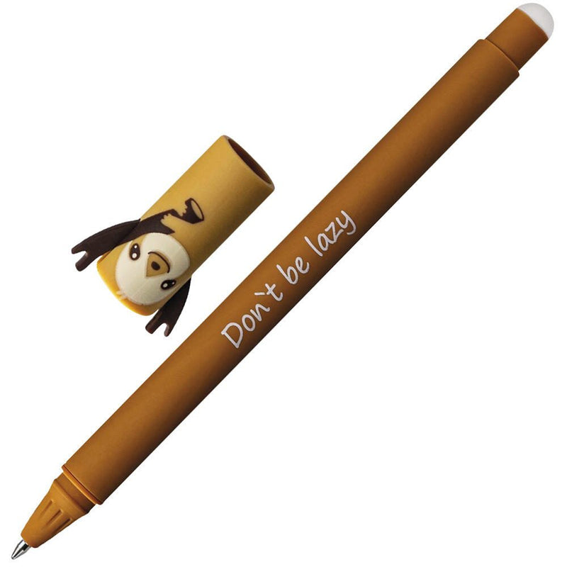 EBERHARD FABER Animal Erase it! Faultier Gelschreiber 0.7 mm, Schreibfarbe: Blau