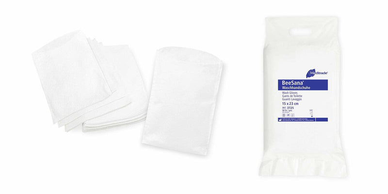 Meditrade® Einmal-Waschhandschuh weiß