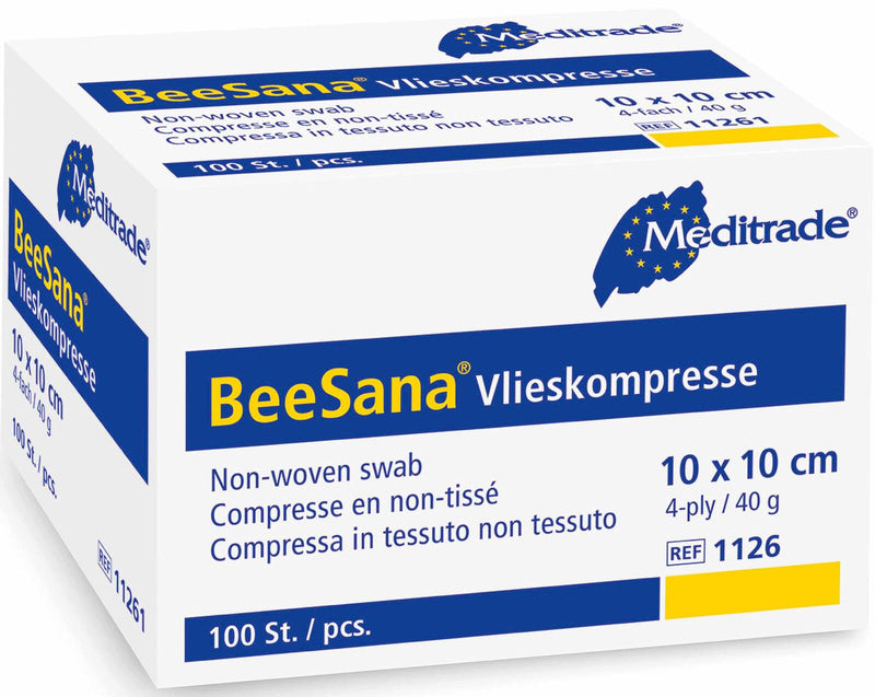 Meditrade® Vlies-Kompressen BeeSana® 10 cm x 10 cm