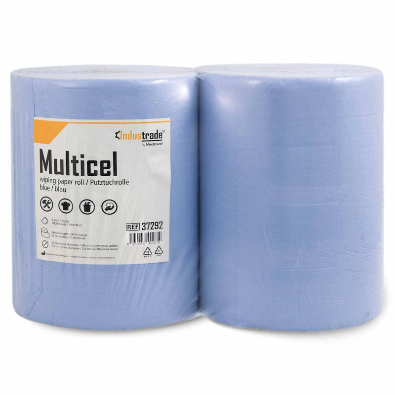 Industrade® Putztuchrollen 2-lagig blau