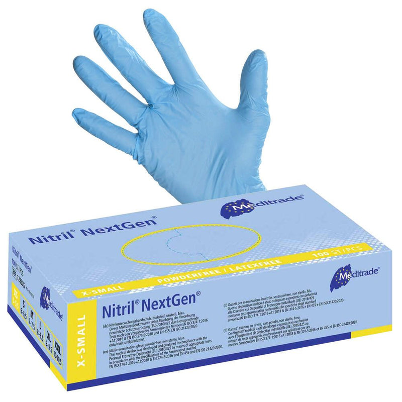 Meditrade® Einmalhandschuhe Nitril® NextGen® XS blau