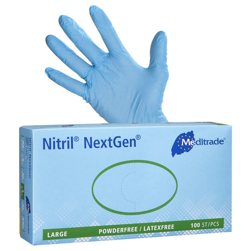 Meditrade® Einmalhandschuhe Nitril® NextGen® L blau