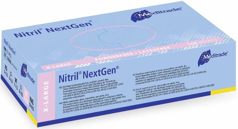 Meditrade® Einmalhandschuhe Nitril® NextGen® XL blau