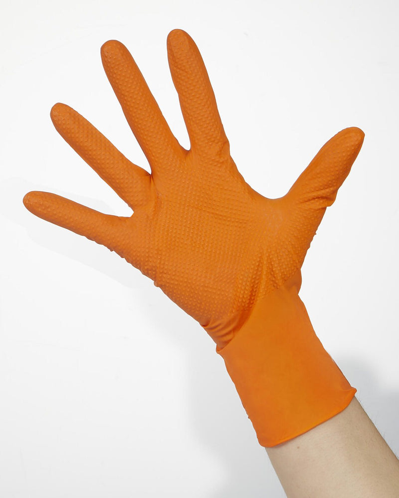 Industrade® Einmalhandschuhe Nitril® StellarGrip Orange S orange