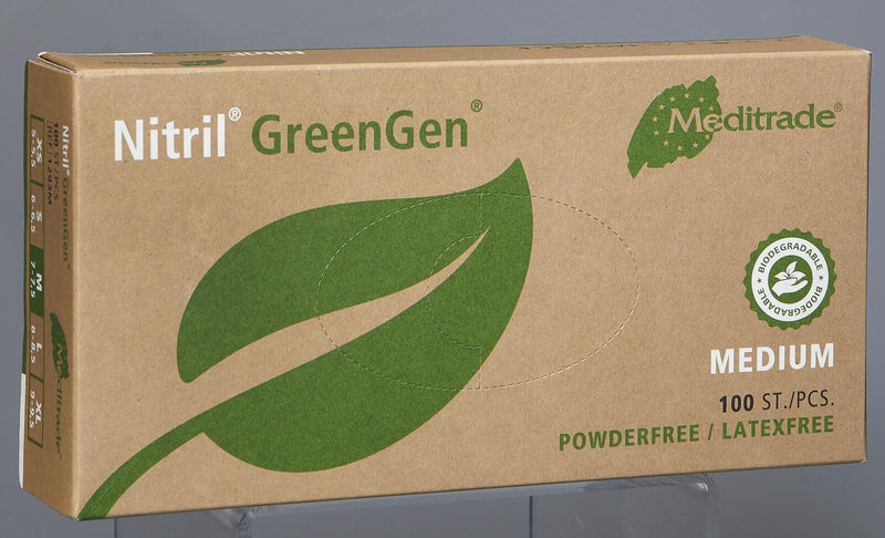 Meditrade® Einmalhandschuhe Nitril® GreenGen® M grün