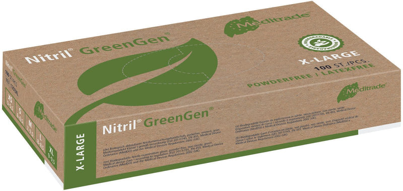 Meditrade® Einmalhandschuhe Nitril® GreenGen® XL grün