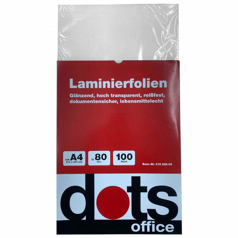 dots Laminierfolien glänzend 80 mikron A4