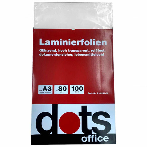 dots Laminierfolien glänzend 80 mikron A3
