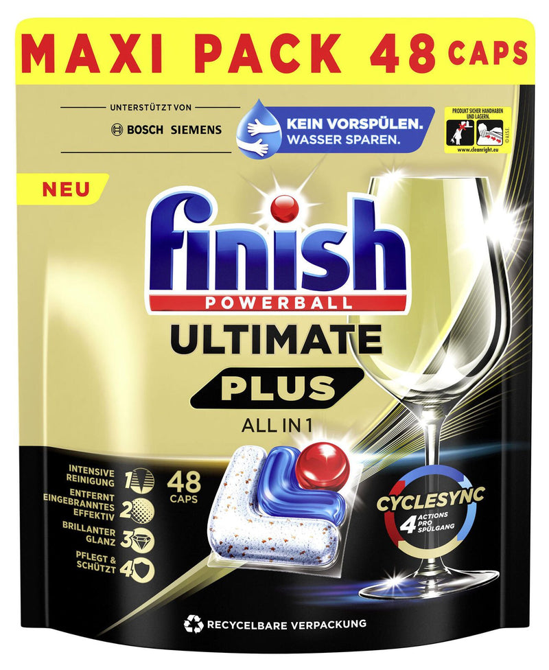 Calgonit finish Spülmaschinentabs POWERBALL ULTIMATE PLUS ALL IN 1 48 St.