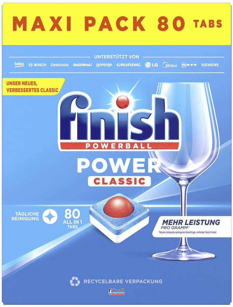 Calgonit finish Spülmaschinentabs POWERBALL POWER CLASSIC 80 St.