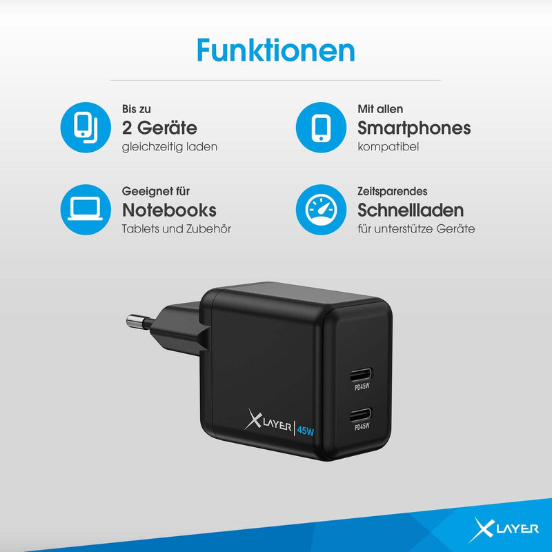 XLAYER Ladeadapter Powercharger 45W
