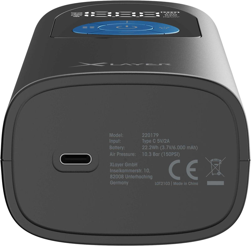 XLAYER Akku-Kompressor 10,3 bar 6.000mAh