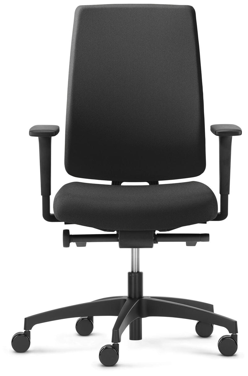 Dauphin Bürostuhl Indeed operator SLP, ID 7046_SLPP1 Stoff schwarz, Gestell schwarz