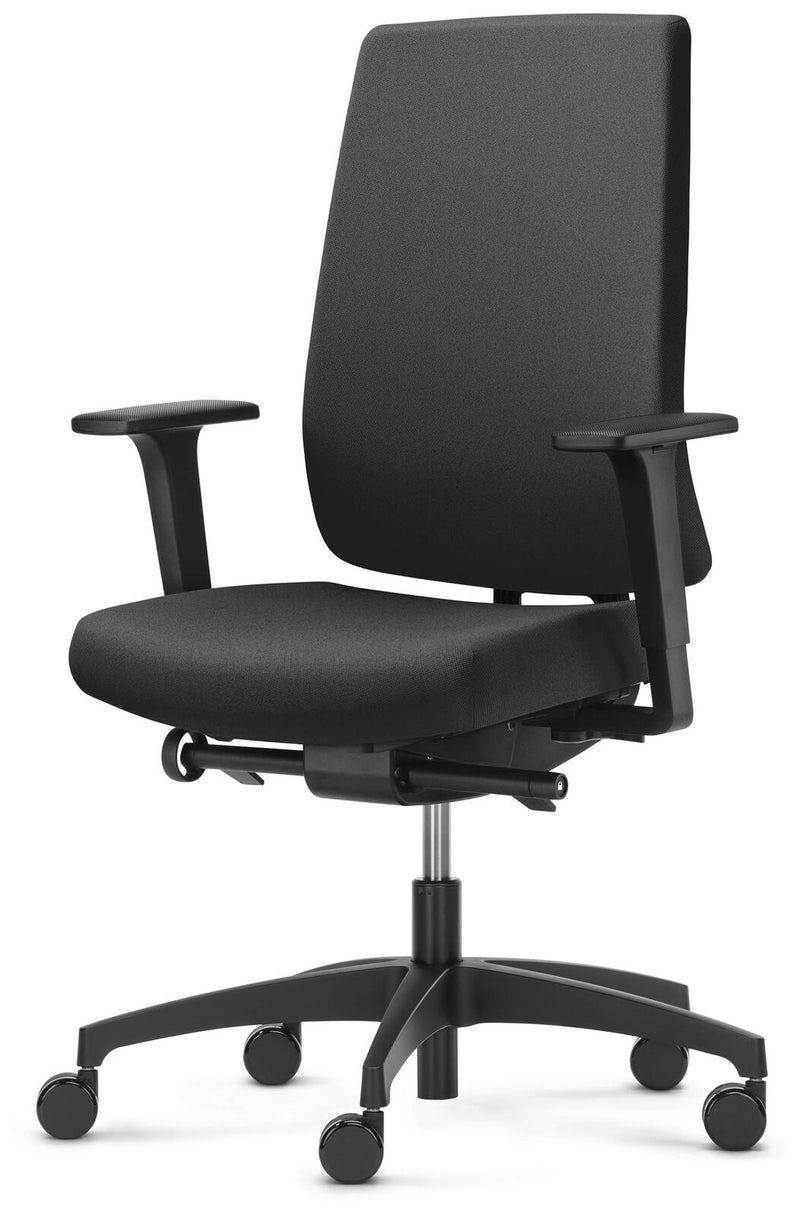 Dauphin Bürostuhl Indeed operator SLP, ID 7046_SLPP1 Stoff schwarz, Gestell schwarz