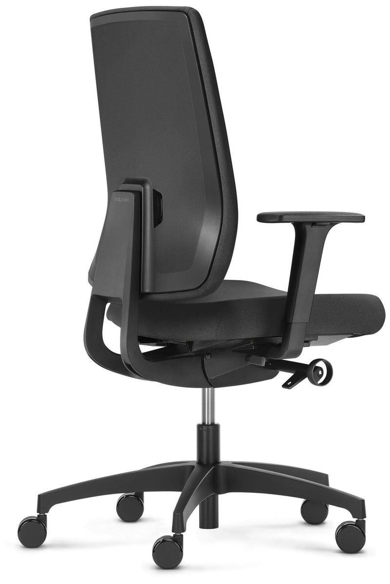 Dauphin Bürostuhl Indeed operator SLP, ID 7046_SLPP1 Stoff schwarz, Gestell schwarz