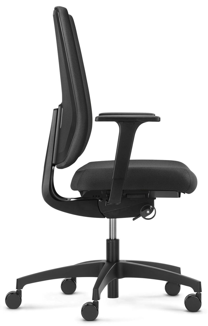 Dauphin Bürostuhl Indeed operator SLP, ID 7046_SLPP1 Stoff schwarz, Gestell schwarz