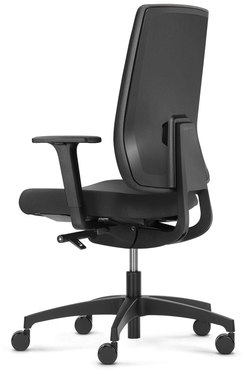 Dauphin Bürostuhl Indeed operator SLP, ID 7046_SLPP1 Stoff schwarz, Gestell schwarz
