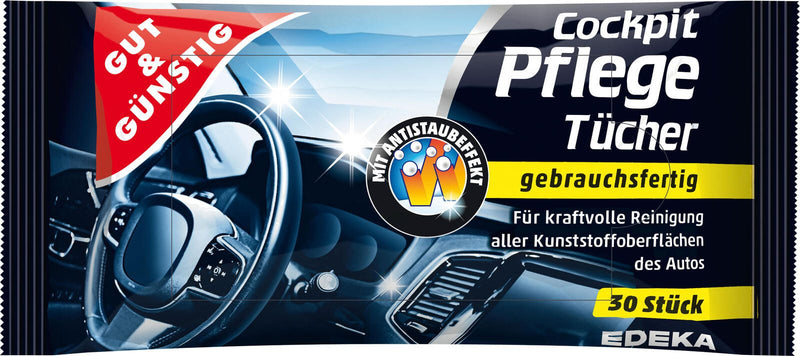 GUT&GÜNSTIG feuchte Reinigungstücher Cockpit 1-lagig