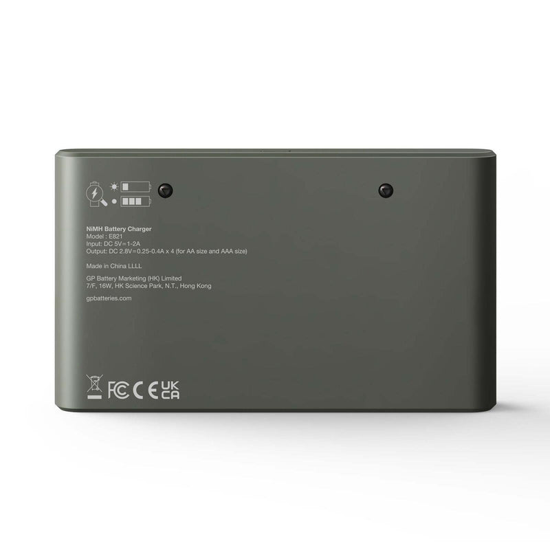 GP USB-Akku-Ladegerät inkl. Akkus Basic E821U 8-Port