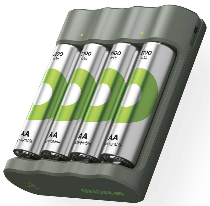 GP USB-Akku-Ladegerät inkl. Akkus B441U + B441D 4-Port