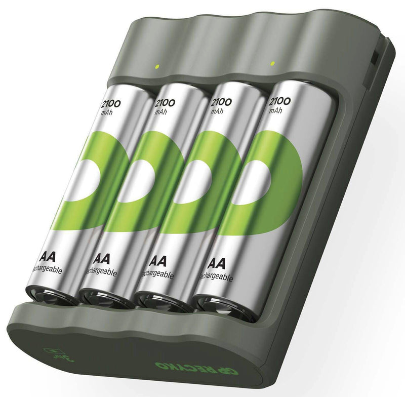 GP USB-Akku-Ladegerät inkl. Akkus B441U + B441D 4-Port