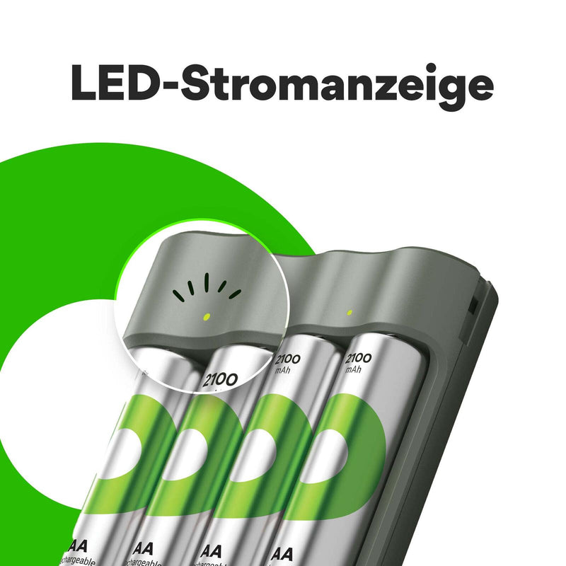 GP USB-Akku-Ladegerät inkl. Akkus B441U + B441D 4-Port