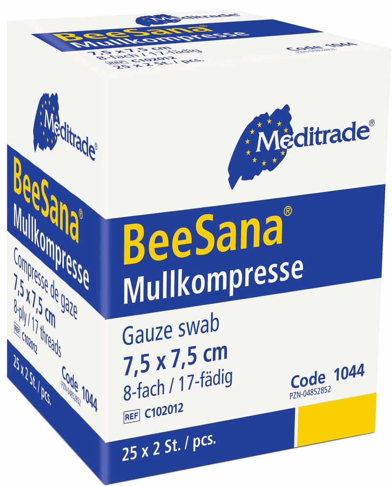 Meditrade® Mull-Kompressen BeeSana® 7.5 cm x 7.5 cm