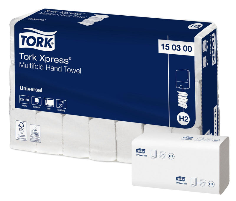 TORK Papierhandtücher H2 Universal 2-lagig