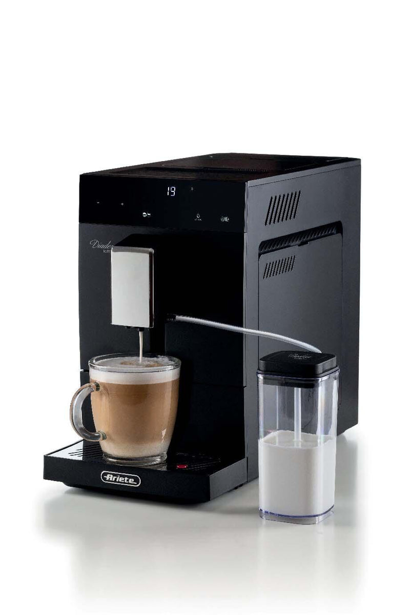 Ariete Diadema Kaffeevollautomat mit Milchbehälter - schwarz