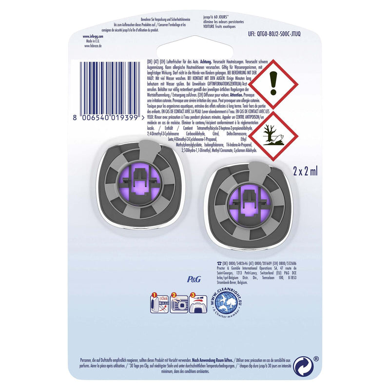 febreze Autoduftspender Tropische Früchte 2x2 ml