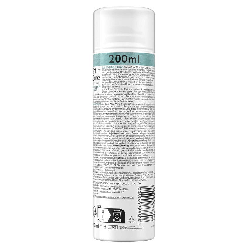 Gillette Venus Satin Care SENSITIVE Rasiergel 200 ml