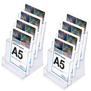 Showdown® Displays SL Tischprospekthalter A5 4-Fach transparent