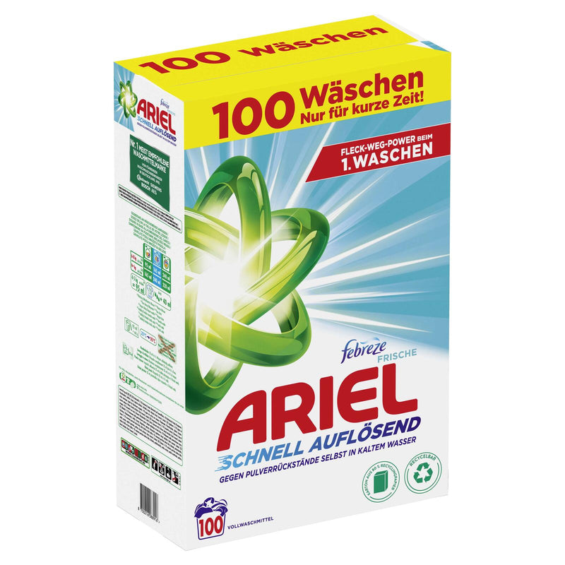 ARIEL Waschmittel febreze FRISCHE 6,0 kg