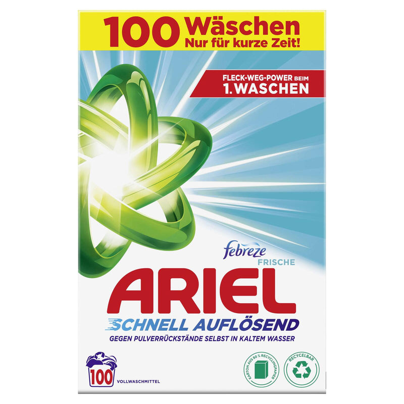 ARIEL Waschmittel febreze FRISCHE 6,0 kg