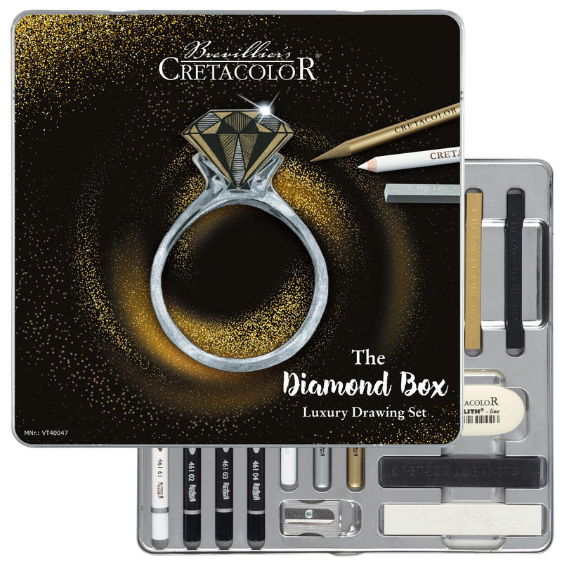 Brevillier's CRETACOLOR The Diamond Box Pastellkreide Mehrfarbig