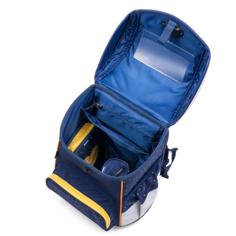 JOLLY Schulranzen-Set ERGONOMIC FLEXI 16,0 x 16,0 x 40,0 cm blau/gold 20,0 l