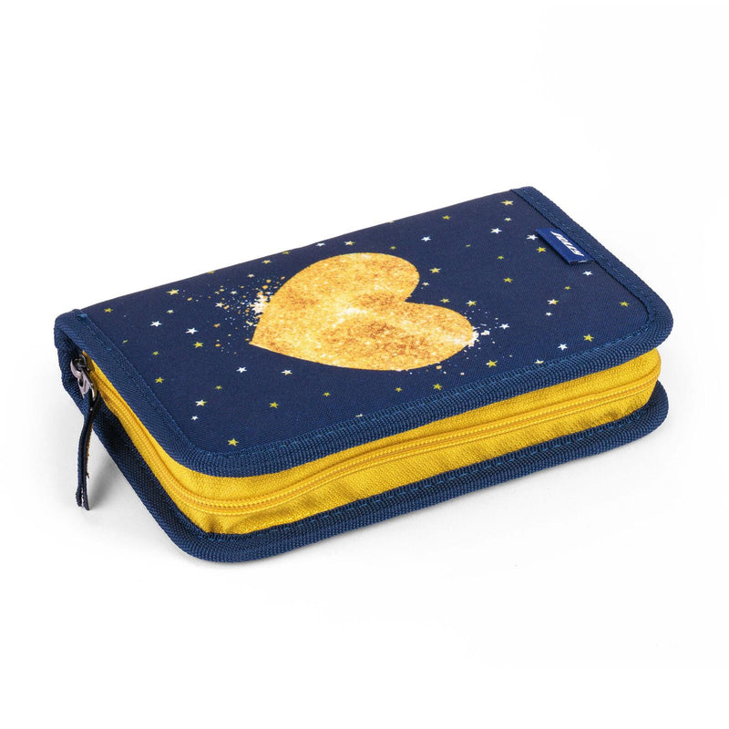 JOLLY Schulranzen-Set ERGONOMIC FLEXI 16,0 x 16,0 x 40,0 cm blau/gold 20,0 l